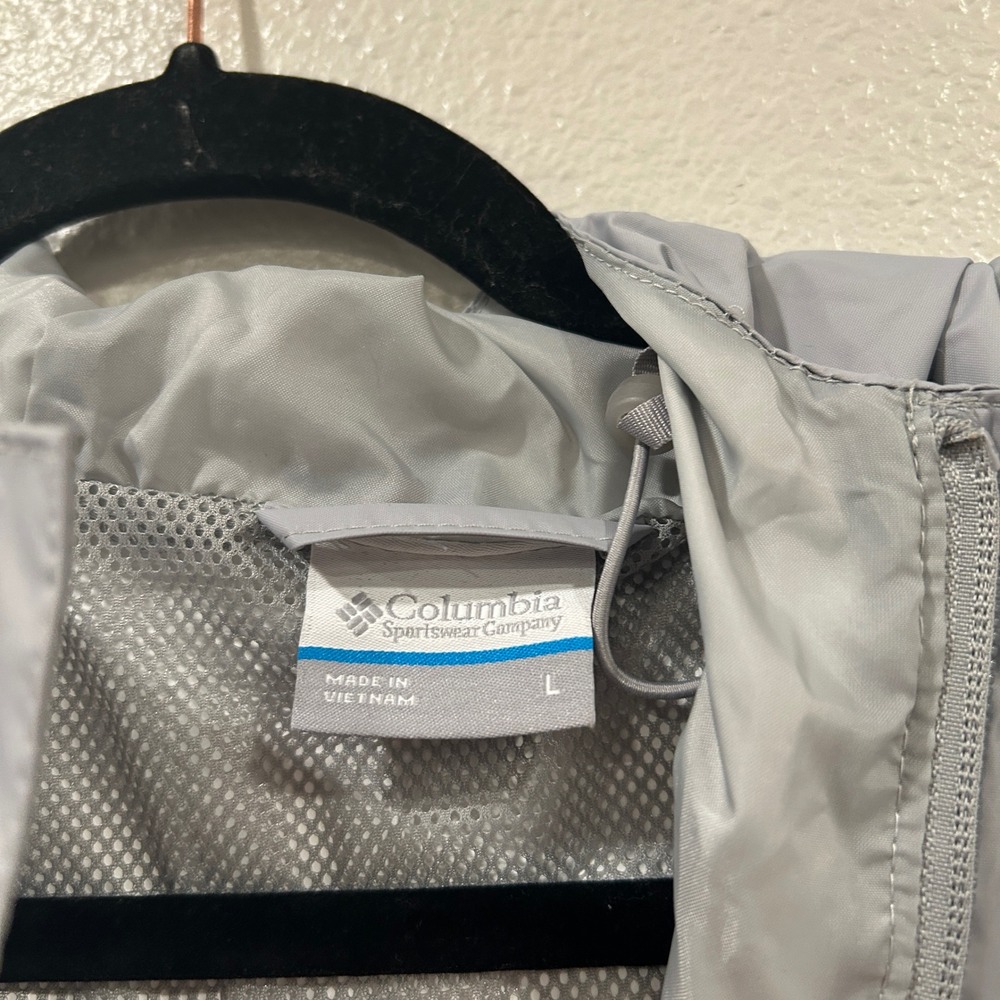 Columbia Watertight II Rain Jacket Company Logo Grey Omni-Tech Men's L NEW - Picture 6 of 11